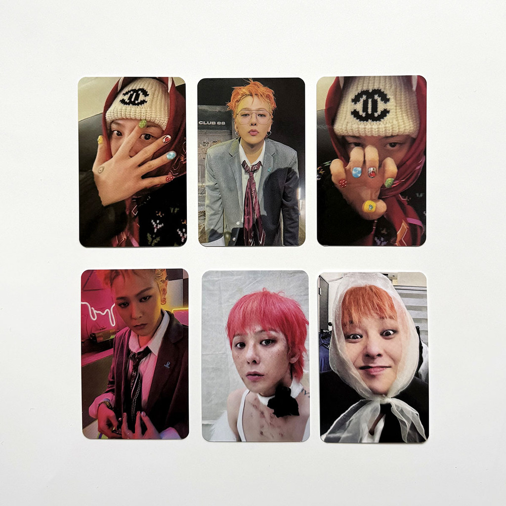 1-6pcs G-DRAGON BIGBANG GD KWON JI YONG SOLO Lomo Cartões 3o Alumb Übermensch POWER Card Wink KPOP Photocard Postais Fot