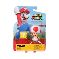 Boneco Toad de 8cm com Bloco "?" - Super Mario