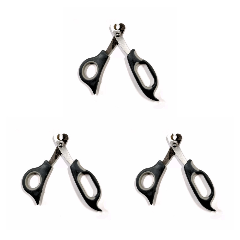 Tesoura Corte Unha Cães Gatos P Premium Kit 3 Un PADRAO