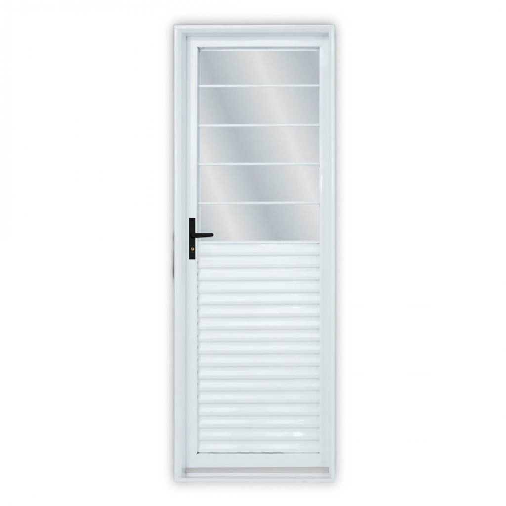 Porta de Aço Basculante 215x75cm Laminada Minas Sul MGM Direita
