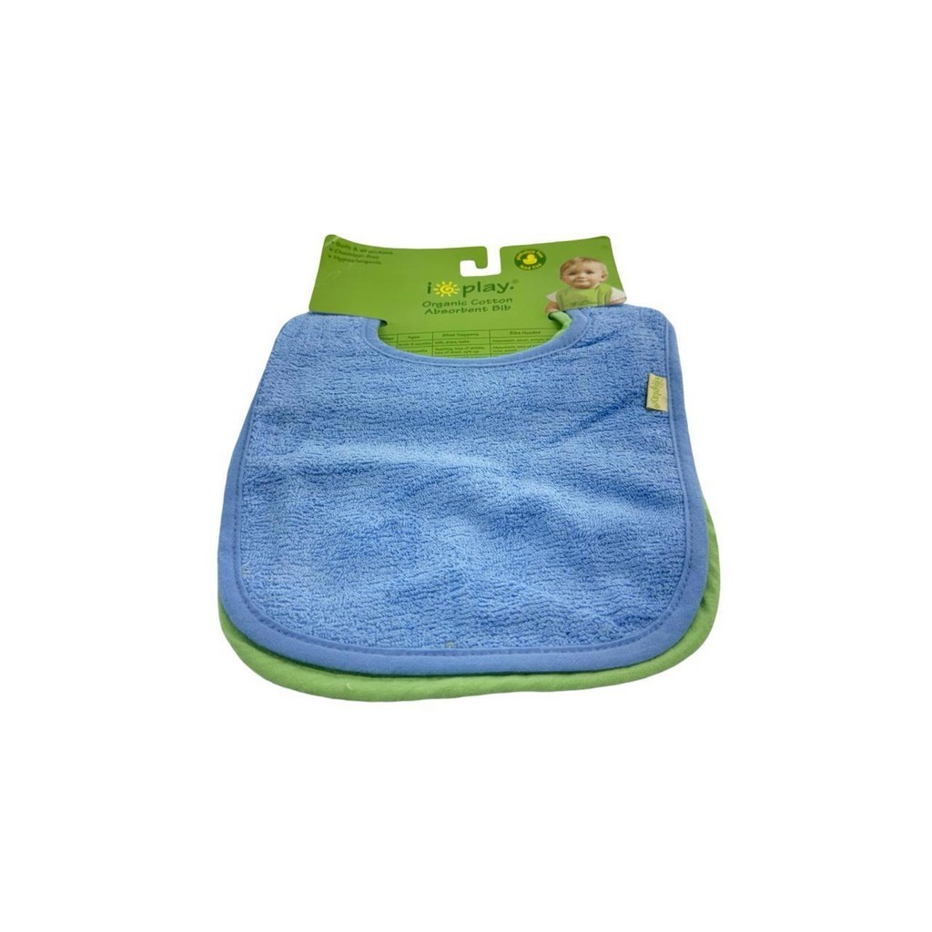 2 Babador Infantil  Algodão Orgânico Macio Impermeavel 