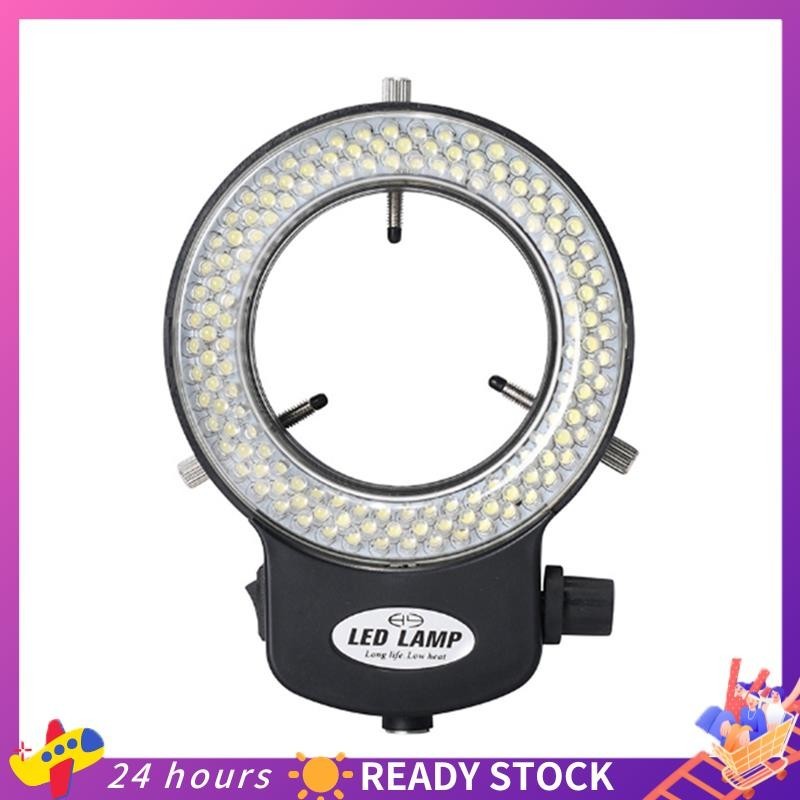 Luz De Anel De Microscópio-Ring Light Ajustável 144 Contas De Lâmpada Fonte LED Iluminador Industrial-Plug Ue