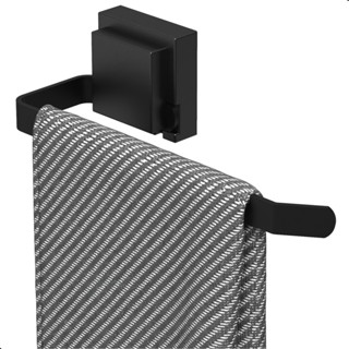 Porta Toalha de Rosto Suporte com Ventosa Preto Max em Oferta na Shopee