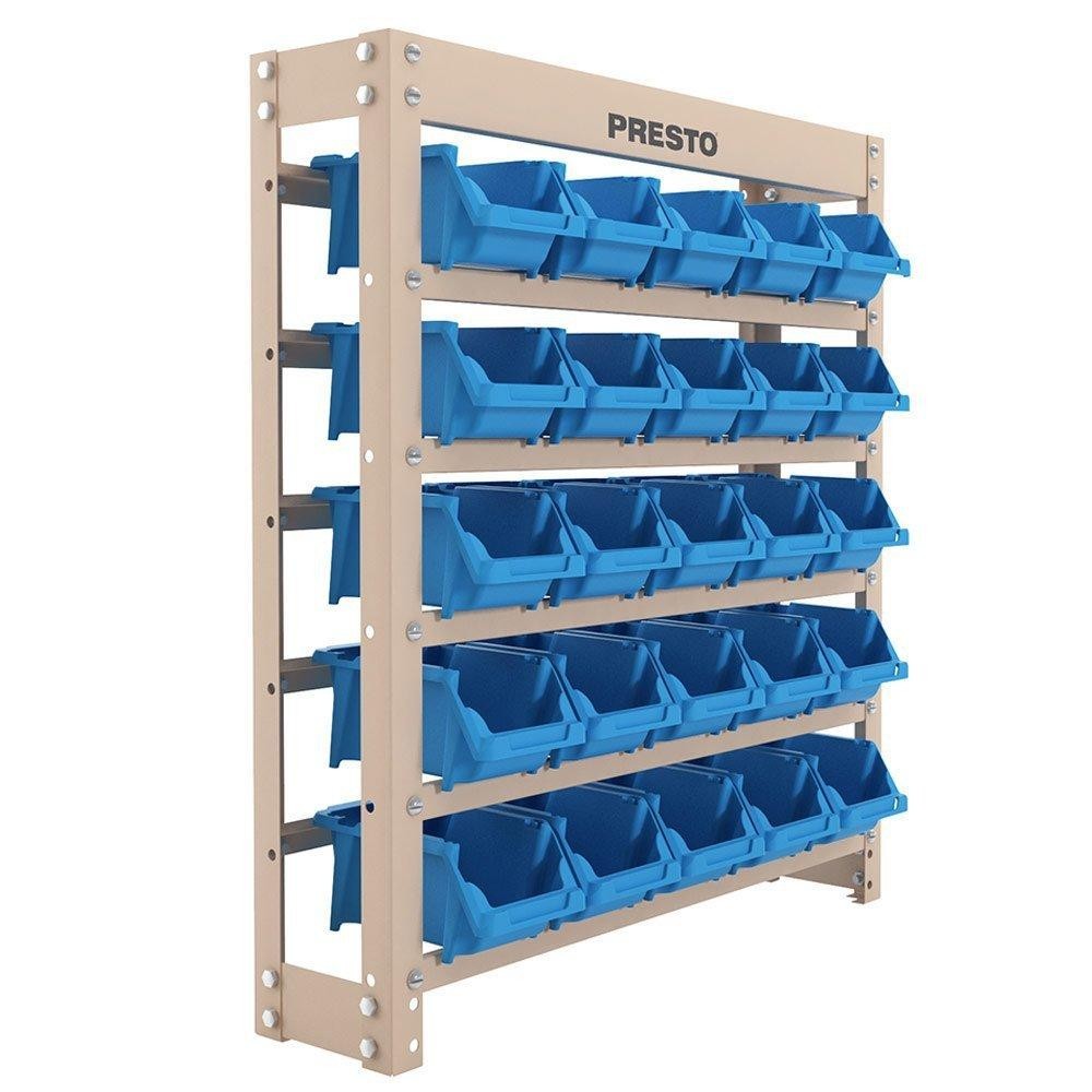 Kit Estante Gaveteiro com 25 Gavetas Nr. 3 Azul em Oferta na Shopee