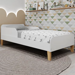 Cama Infantil Mimo Montessoriana Branco - Movelbras
