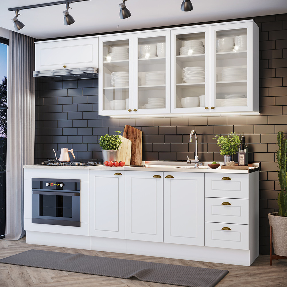 Imagem Cozinha Compacta 6 Peças Com Módulo Forno De Embutir Amy Casa 812