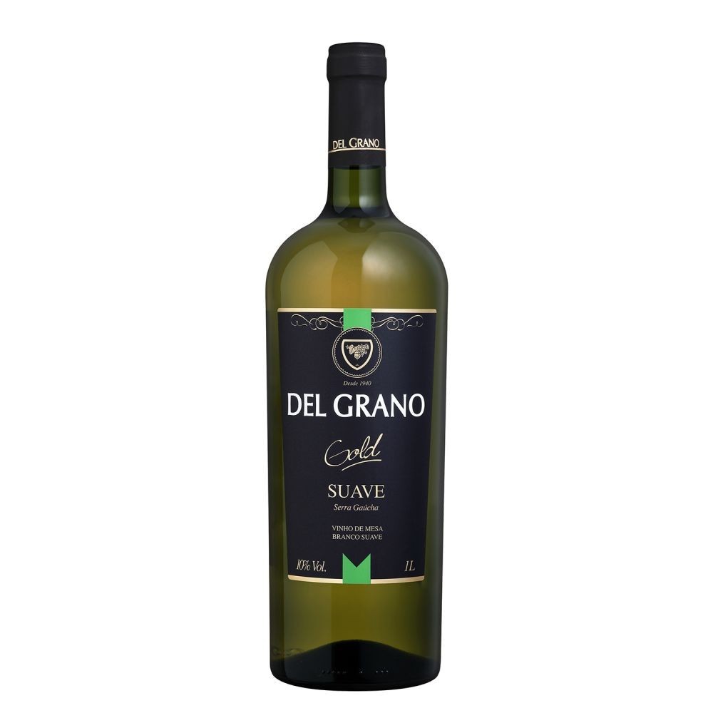 VINHO DEL GRANO GOLD SUAVE BRANCO 1L em Oferta na Shopee