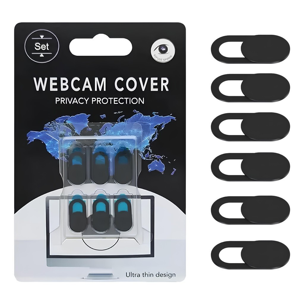 06 Protetor de câmera webcam anti espião segurança de privacidade de câmera ultra fino