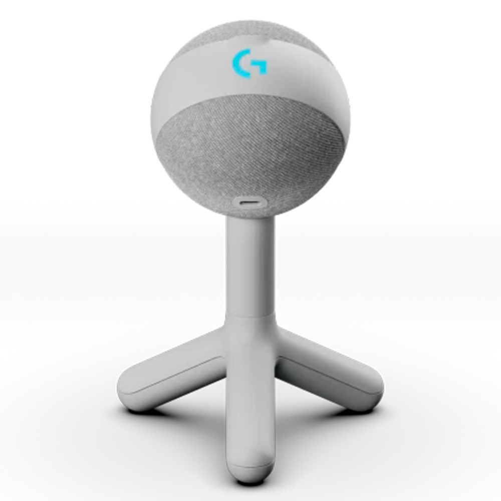 Microfone Condensador USB para Jogos Logitech G Yeti Orb - Branco - Audio