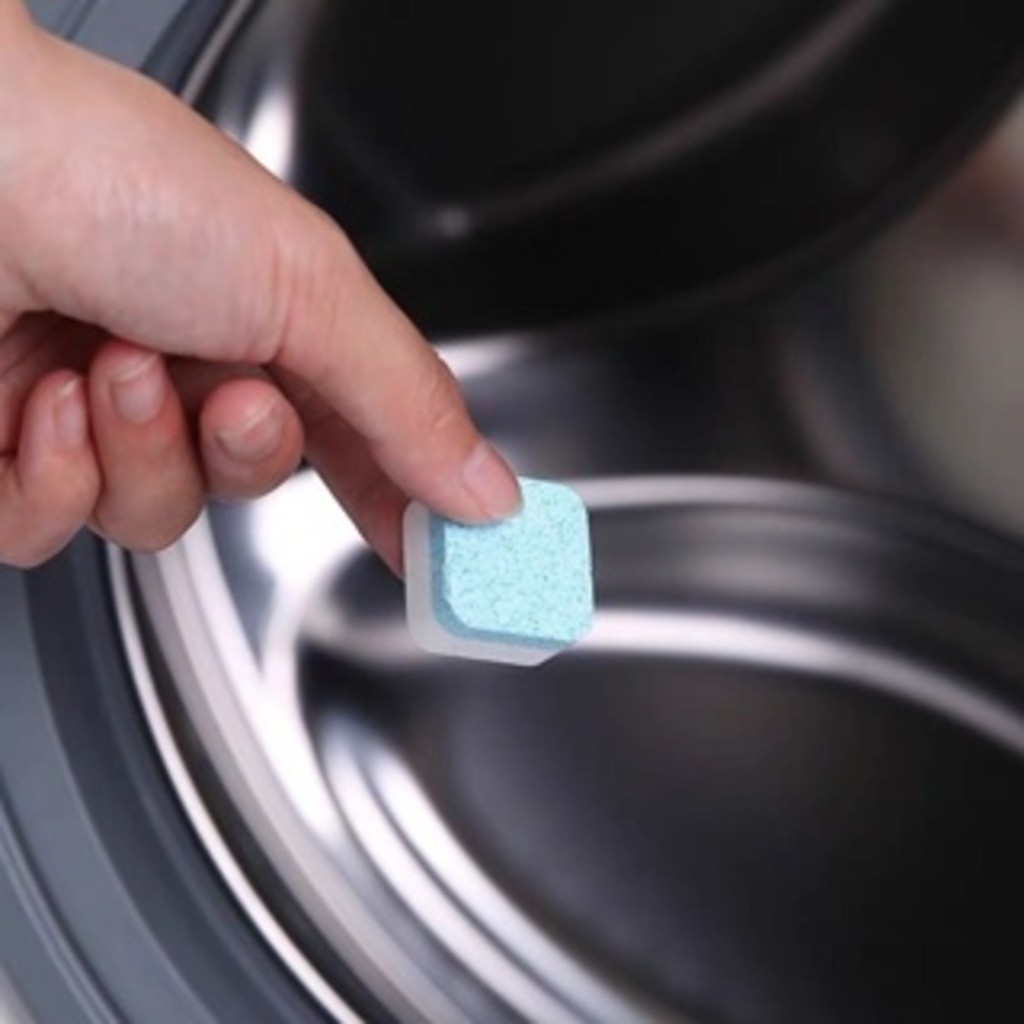 KIT 6 Pastilhas para Limpeza de Máquinas de Lavar Roupas Efervescentes Multifuncional