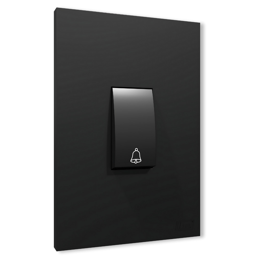 Interruptor Pulsador Campainha Grafite Fosco Recta B.Lux em Oferta na Shopee
