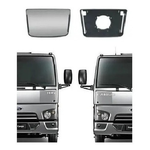 Lente Espelho Retrovisor Ford Cargo 815e / 816 / 1119 Menor