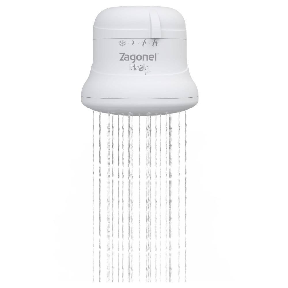 Chuveiro Eletrônica Ideale Zagonel, 5500W, 4 Temperaturas, Branco - 127V em Oferta na Shopee