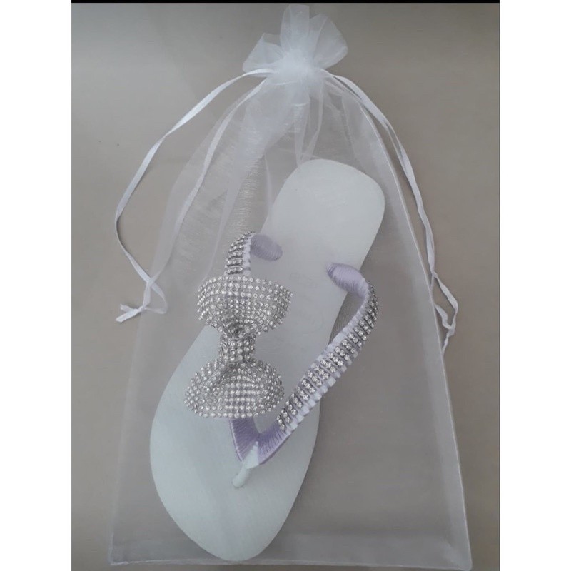 5,10 ,15 Sacos de Organza para Chinelos e Lembranças 20x40cm Brancos GA 9148 em Oferta na Shopee
