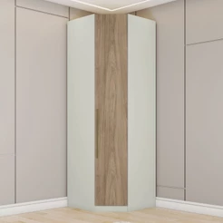Canto Oblíquo Modulado 1 Porta Seletto Areia Hp/Jequitibá Henn