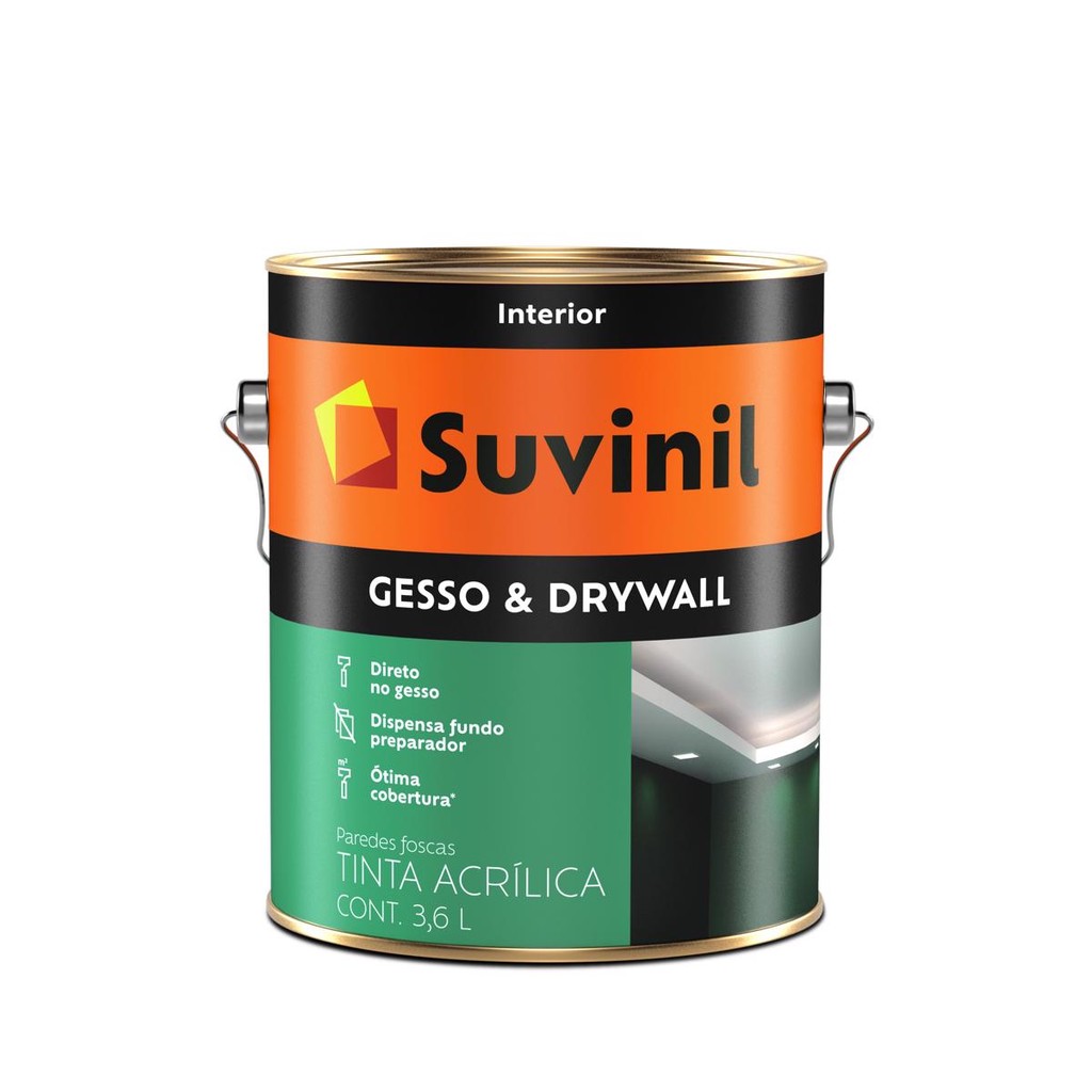 TINTA GESSO E DRYWALL 3,6L SUVINIL