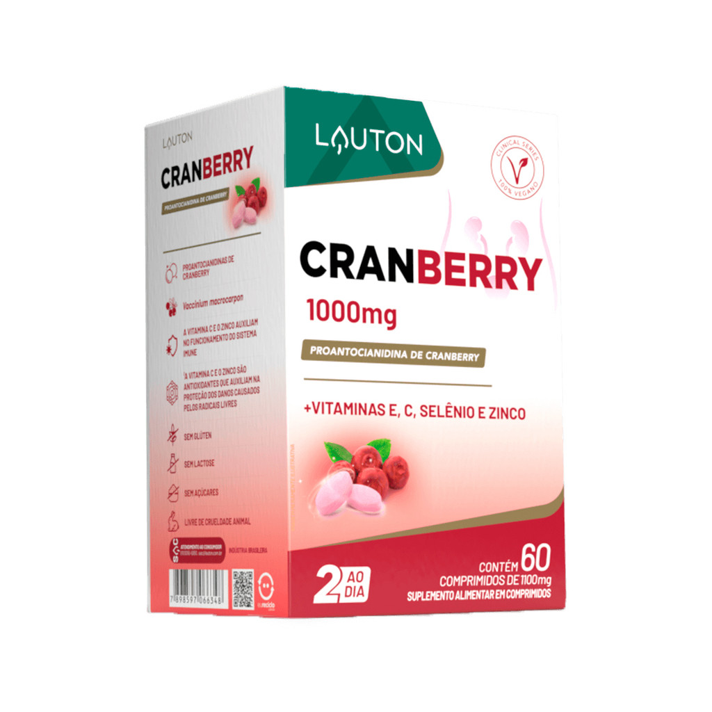 Cramberry 100mg da Lauton Pote com 60 Cápsulas em Oferta na Shopee