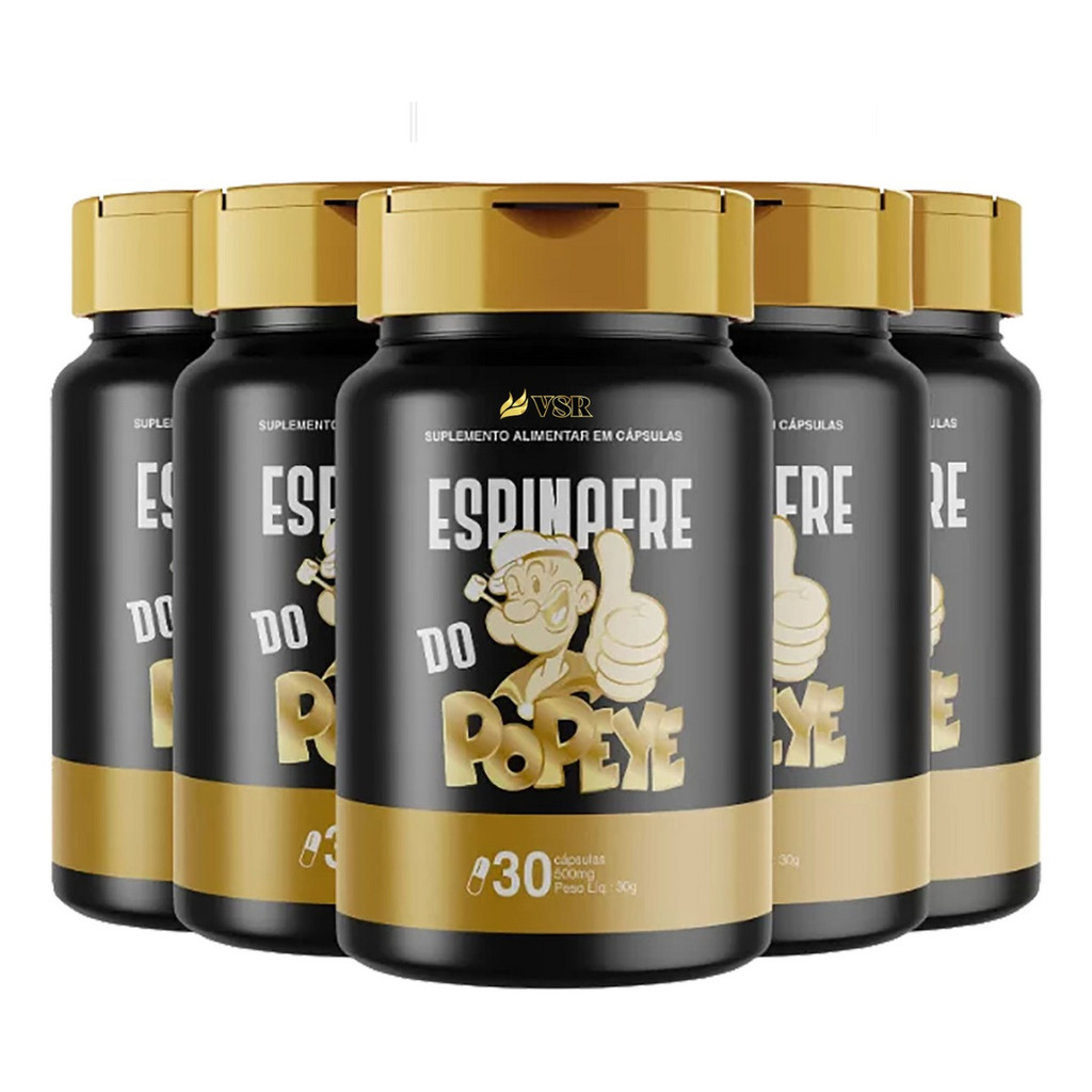 5 Espinafre Do Popeye Capsulas Única Loja Oficial - Envio Já