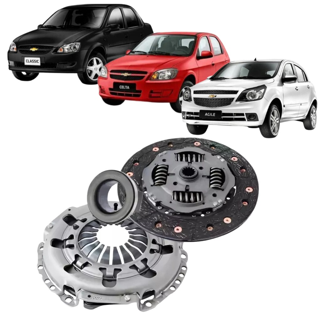 Kit de Embreagem Luk Completo Disco Platô Rolamento Gm Agile Celta Cobalt Corsa Classic Meriva Onix