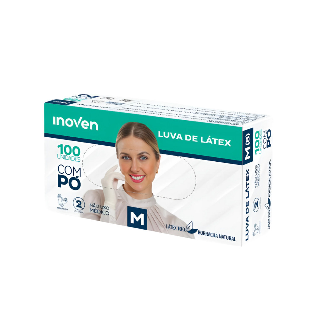 Luva de Procedimentos com Pó CA 45332 M com 100 unidades Inoven em Oferta na Shopee