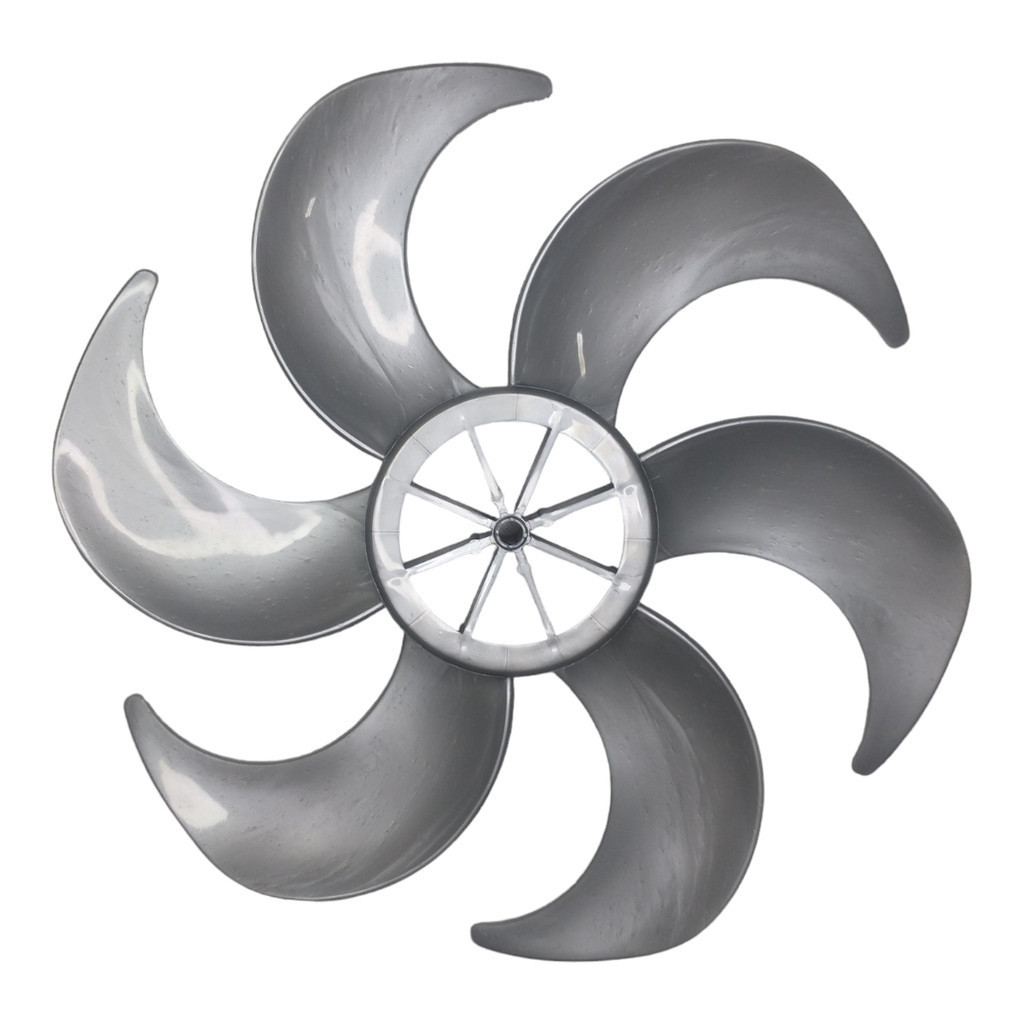 Hélice Ventilador Mallory 30cm 6 Pás Prata Ts30 Ts6 Ts4