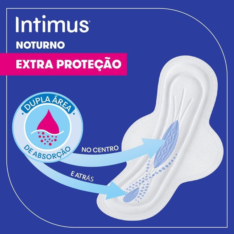 Detalhes do Absorvente Intimus Noturno Extra Suave com Abas 16 Unidades