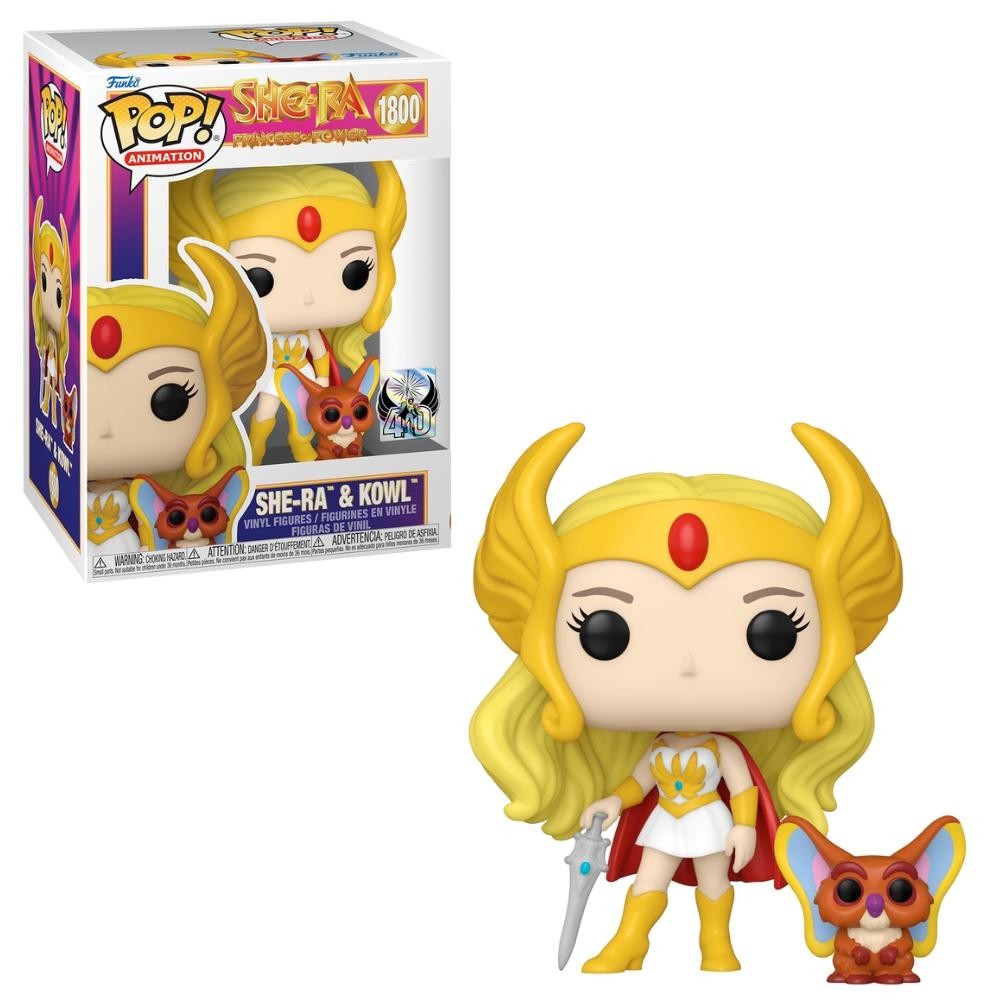 Boneco Funko Pop! &Buddy She-Ra 40 anos - She-Ra e Corujito