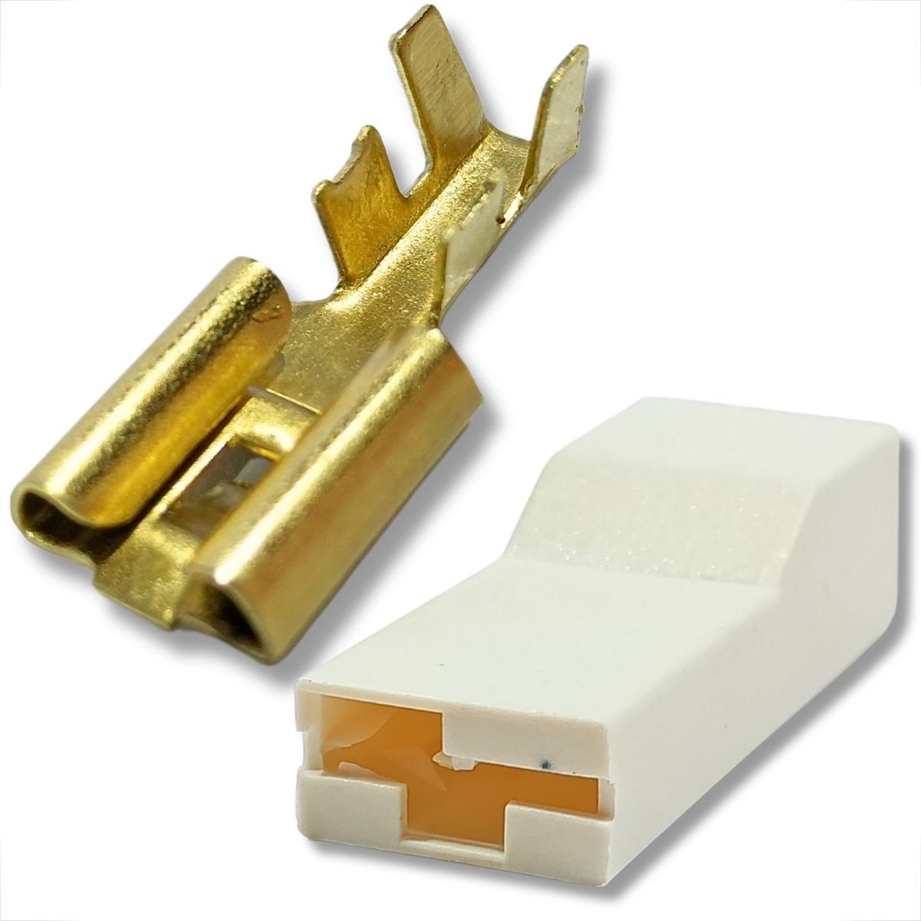 KIT 100X TERMINAL FÊMEA 9,7MM + CAPA ISOLANTE PARA CONEXÕES  INSTALAÇÕES ELÉTRICAS E VEICULARES