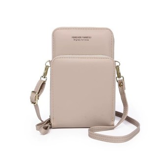 Bolsa transversal feminina moda feminina trabalho social porta celular com 2 divisorias