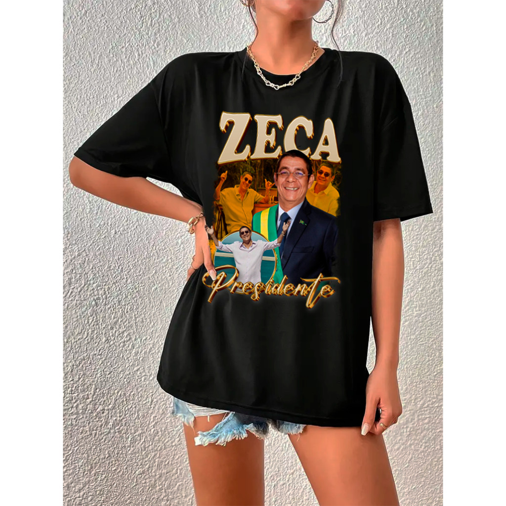 Camiseta Zeca Pagodinho Presidente Preta Camisa Algodão Unissex Meme Envio Rápido - Spyke  Shop
