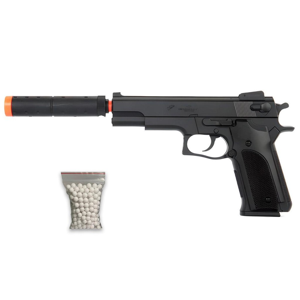 Pistola AirSoft Spring SW5906 M24 6mm Preta - Double Eagle + Esfera Promocional