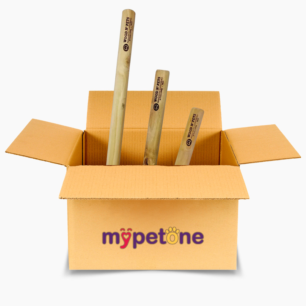 Kit Brinquedo Cachorro Pet Mordedor de Madeira Rustico Sustentável - Wood N Pet em Oferta na Shopee