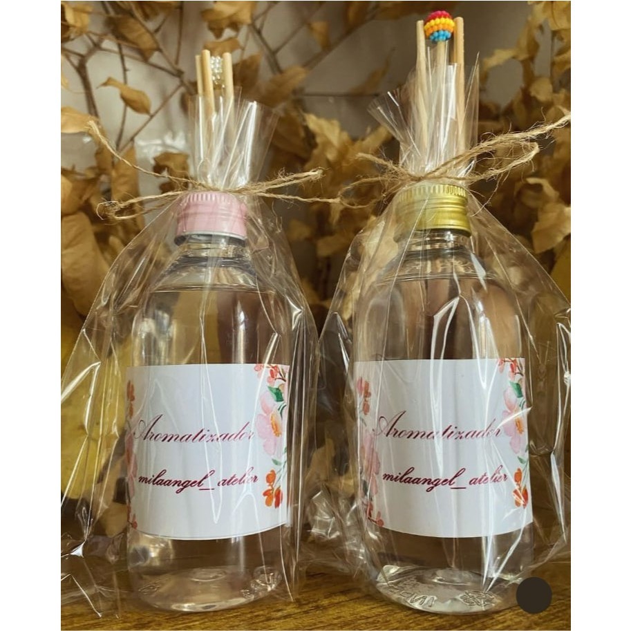 Kit 50 Saco Transparente Para Aromatizador Cheirinho Difusor Lembrancinha Saquinho Plástico Transparente Polipropileno
