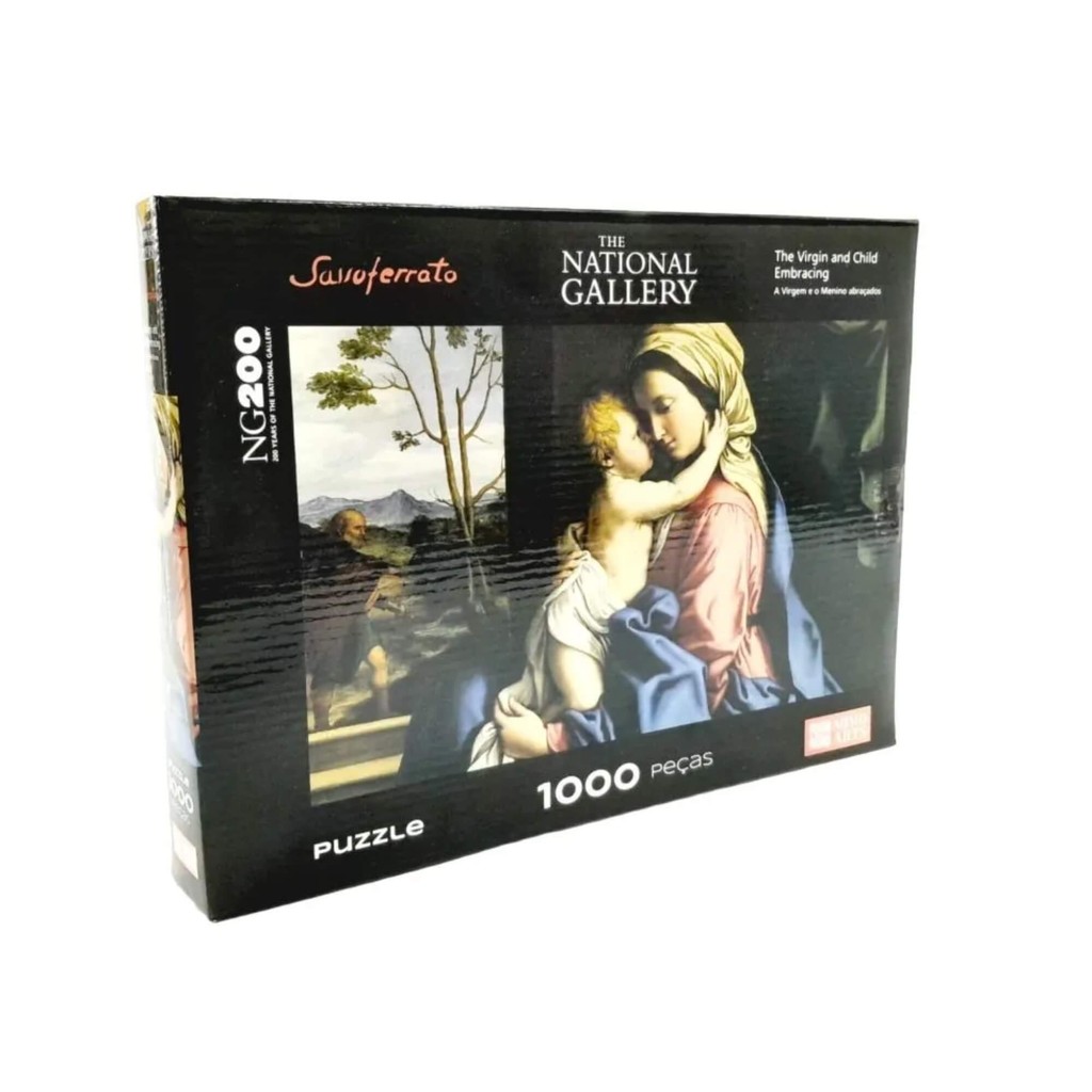 Quebra Cabeça Puzzle 1.000 Peças A Virgem e Menino Jesus Previtali Mimo Toys Jogo Puzzle em Oferta na Shopee