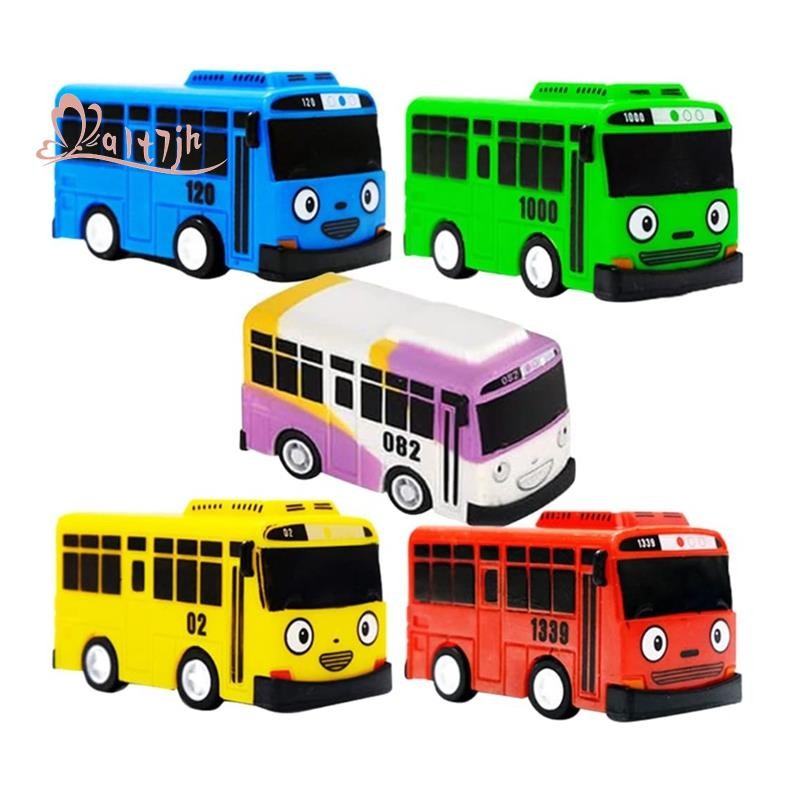5 Pçs Mini Ônibus Carro De Brinquedo Puxar Para Trás Carros Presentes Meninos Amigos E Crianças , Presente De Aniversári