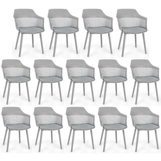 Kit 14 Cadeiras de Jantar Estofada Marcela em Oferta na Shopee