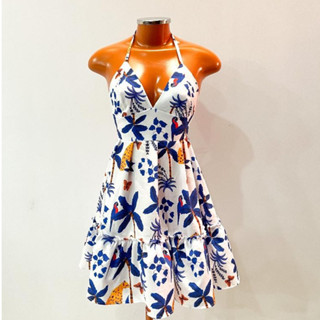 Vestido Maia - Vestido com amarração estilo farm estampado e liso
