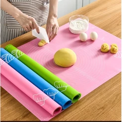 Tapete Culinário Silicone Antiaderente Massas Bolos 70x50 cm