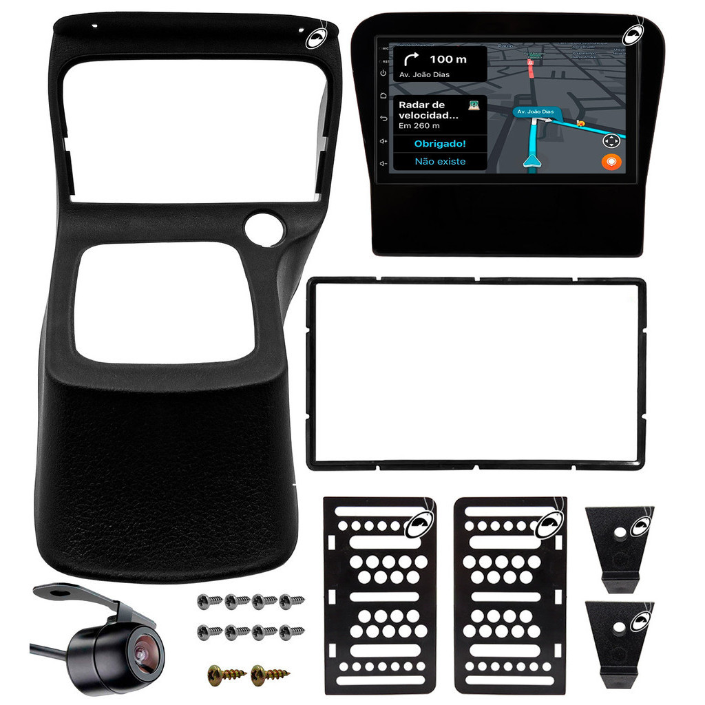 Multimídia 2 Din 7'' Polegadas Celta G1 2000 a 2005 + Câmera de Ré