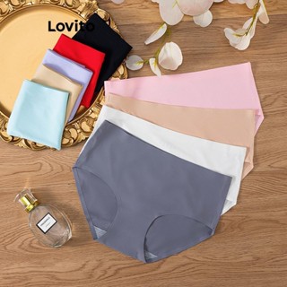 Lovito Calcinha básica lisa casual feminina LNL51187