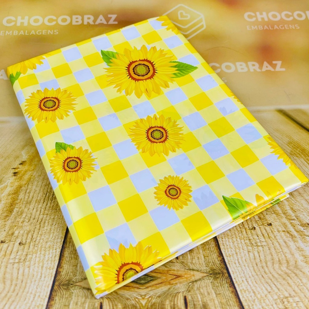 10~50 TOALHAS  P/ FESTA JUNINA XADREZ GIRASSOL AMARELO 78X78 INOVE em Oferta na Shopee