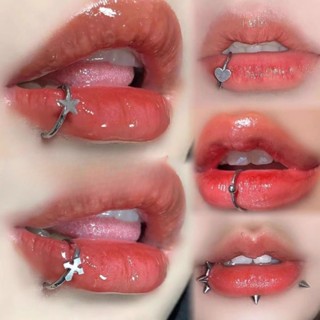 Anel Labial Falso Não Perfurado , Unha Perfurada , Clipe Antialérgico De Aço Titânio , Saltitante De Boate Falsa Na Moda em Oferta na Shopee