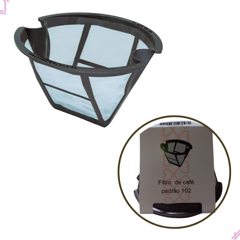 Coador Mini Filtro De Café Permanente 102 Refil Amélia Durável