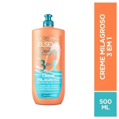 Creme para Pentear Elseve Cachos Longos dos Sonhos 3 em 1 Milagroso 500ml