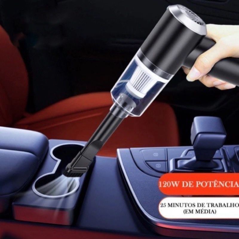 Mini Aspirador Portátil Automotivo Potente Recarregável Sem Fio