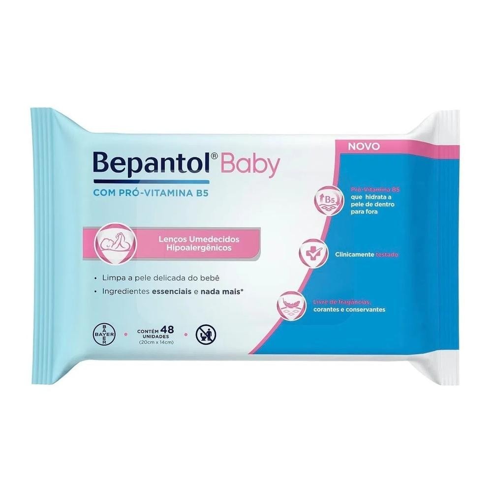 Lencos Umedecidos Bepantol Baby 48 Unidades em Oferta na Shopee