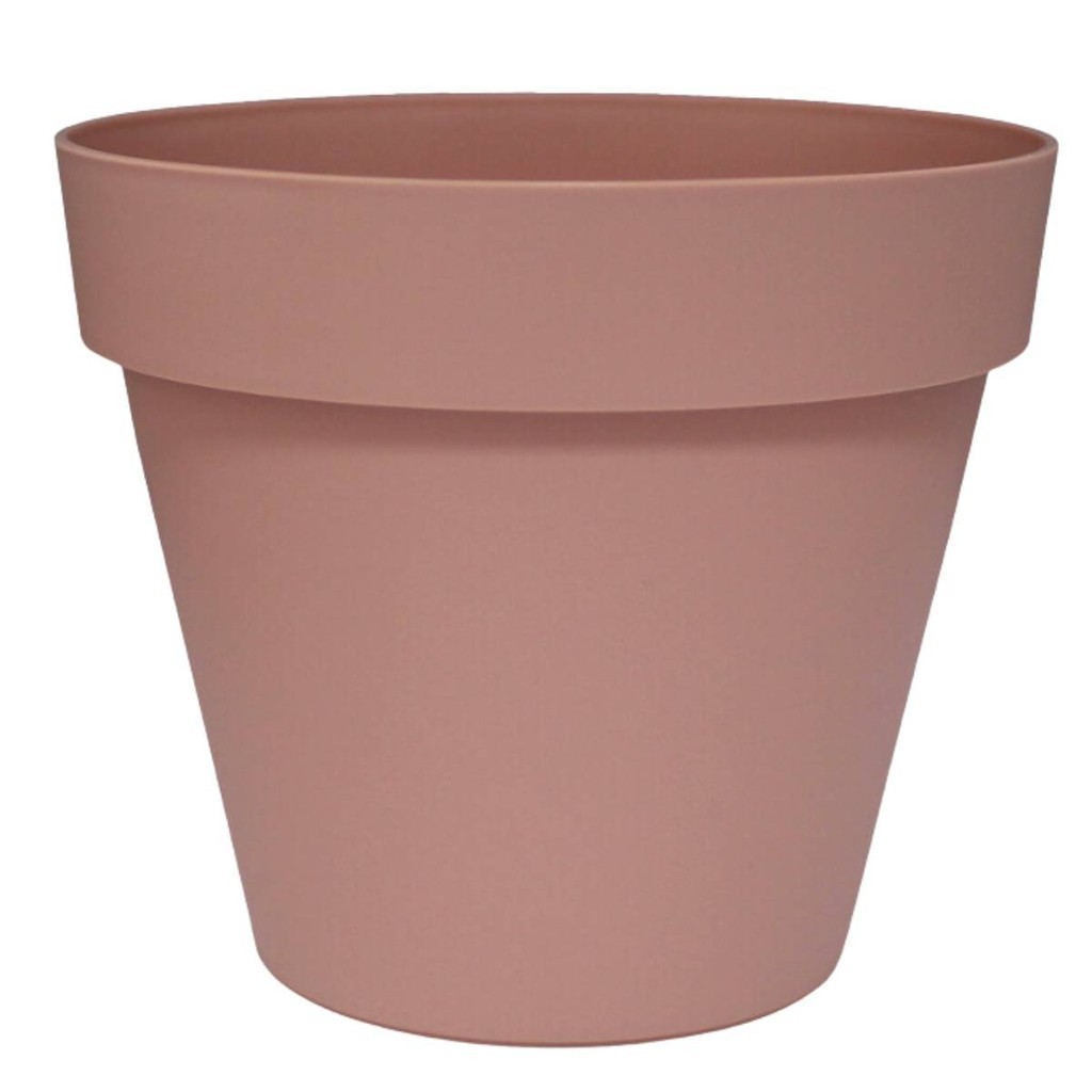 Vaso Plástico Unique 16 (16X14cm) Rosa JAPI