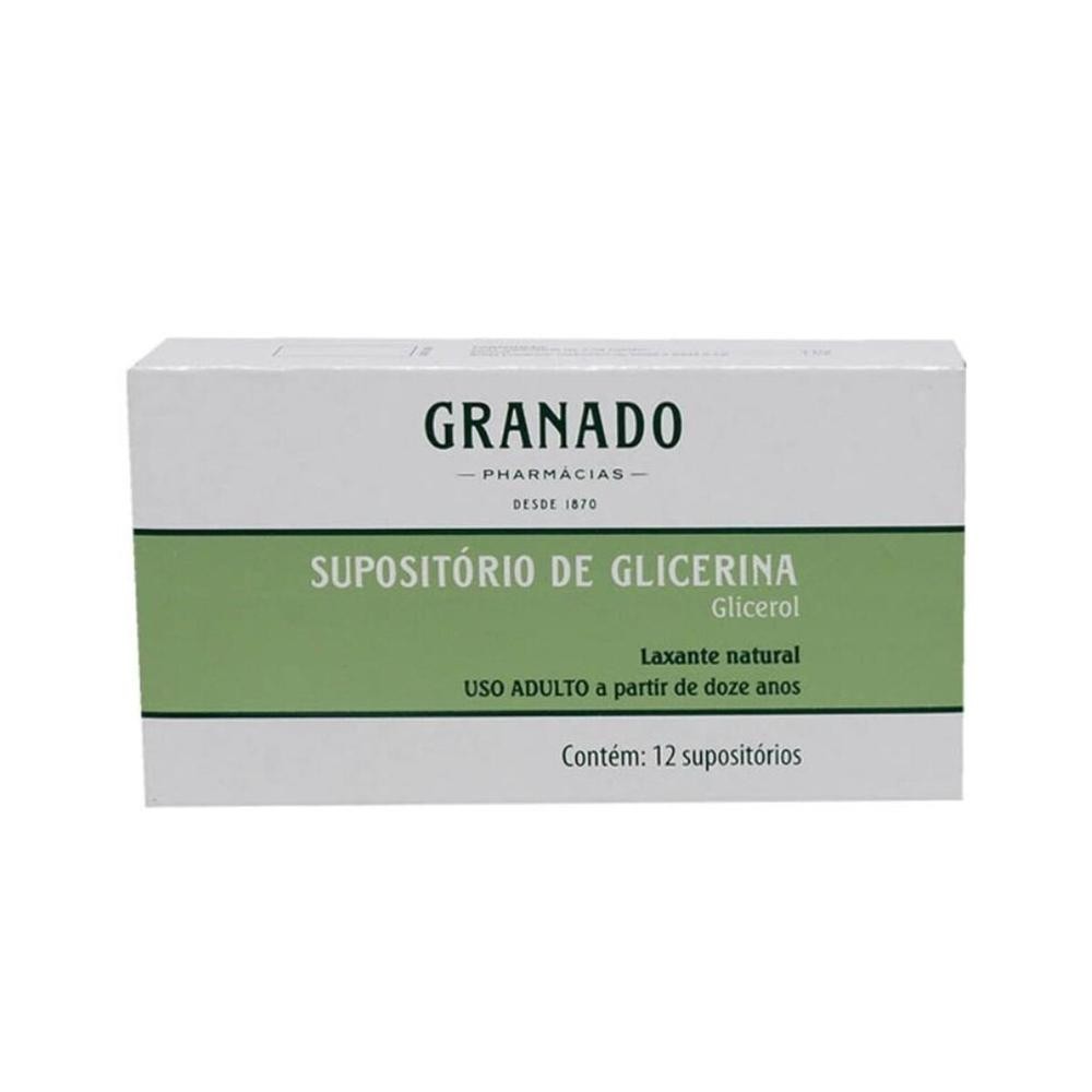 Supositorio de Glicerina Granado Adulto 12 Unidades em Oferta na Shopee