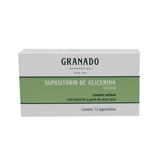 Supositorio de Glicerina Granado Adulto 12 Unidades em Oferta na Shopee