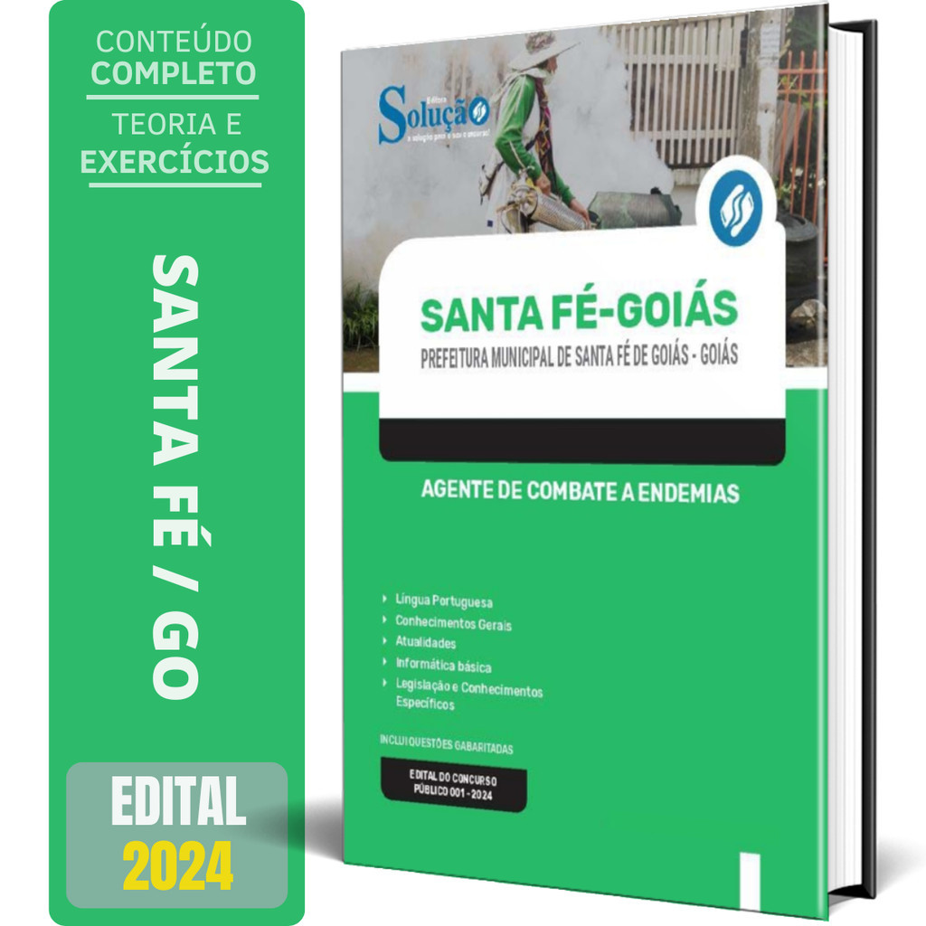 Apostila Prefeitura de Santa Fé de Goiás GO 2024 - Agente de Combate a Endemias